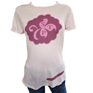 Girly Fine Jersey Stone Temple Pilots Pink Short Sleeve Tee Size L/XL